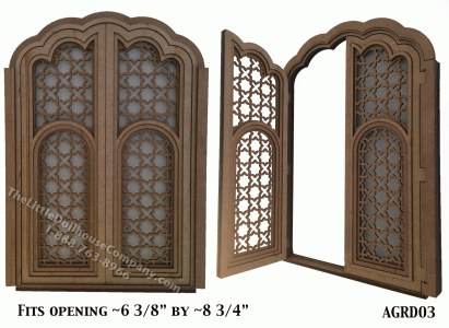 (image for) Dollhouse Miniature Atmatller Double Door Kit