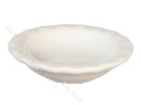 (image for) Miniature Glazed White Soup Bowl for Dollhouses