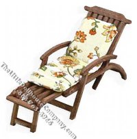 (image for) Miniature Garden Chaise Lounge w/Cushion for Dollhouses