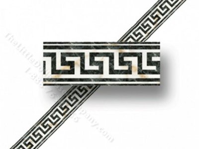 (image for) 1:24 Scale Dollhouse Faux Marble Wallpaper Border