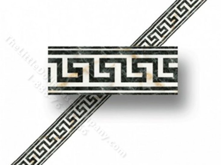 (image for) 1:24 Scale Dollhouse Faux Marble Wallpaper Border