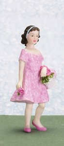 (image for) 1/12 Scale Ann the Flower Girl Resin Doll for Dollhouses