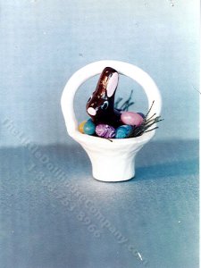 (image for) Miniature White Easter Basket with Bunny Kit