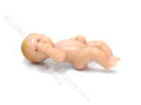 (image for) Miniature Sculpted Plastic Baby Boy Doll