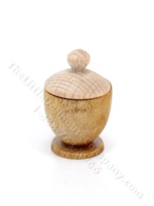 (image for) Miniature Handmade Wooden Urn for Dollhouses