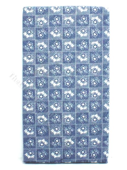 (image for) As-Is Miniature Blue Floral Single Mattress for Dollhouses