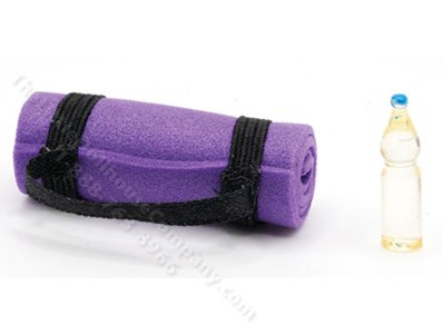 (image for) Miniature Purple Yoga Set for Dollhouses