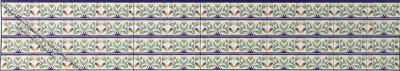(image for) Dollhouse Scale Model Flower Theme Decorative Wall Tile Border