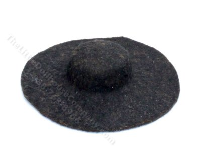 (image for) Miniature Wide Brimmed Felt Hat for Dollhouses