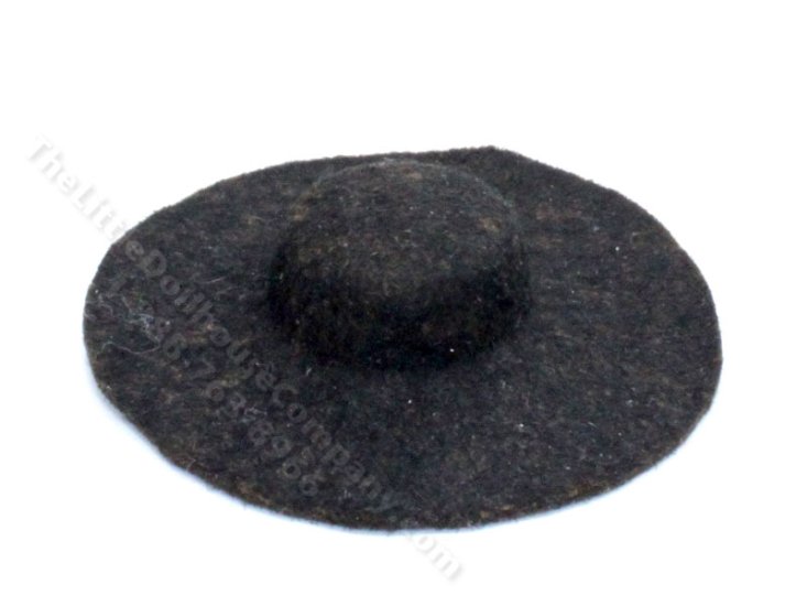 (image for) Miniature Wide Brimmed Felt Hat for Dollhouses