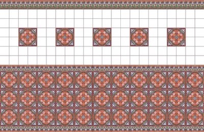(image for) Dollhouse 1/2 Scale Model Floor Tiles