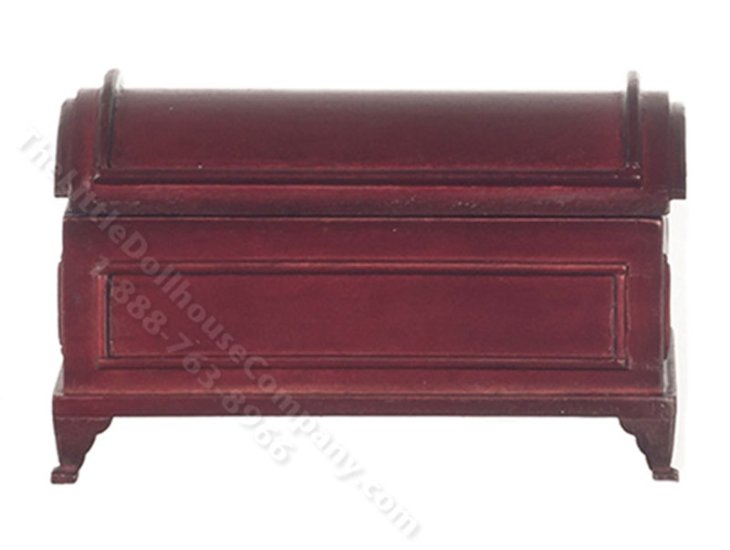 (image for) Miniature Mahogany Blanket Chest for Dollhouses