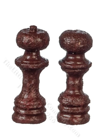 (image for) Miniature Brown Salt and Pepper Set for Dollhouses