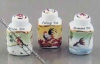 (image for) Dollhouse Scale Model Tea Canister Set