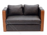 (image for) Miniature Art Deco Sofa for Dollhouses