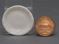 (image for) Miniature Rustic White Ceramic Plate