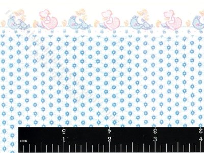 (image for) Holly Hobbie Border Miniature Wallpaper for Dollhouses