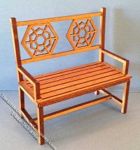 (image for) Miniature Patio Bench Kit for Dollhouses