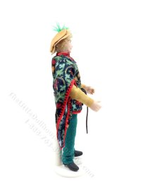 (image for) Miniature Handcrafted Vintage Tudor Nobleman Doll with Bag