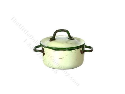 (image for) Miniature Medium Size Casserole with Lid For Dollhouses
