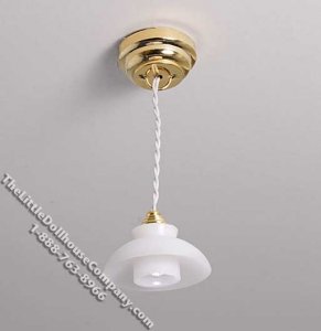 (image for) Dollhouse Scale Model Battery Operated Frosted Ceiling Light
