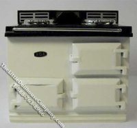 (image for) Miniature Beige Reproduction AGA Stove Unit for Dollhouses