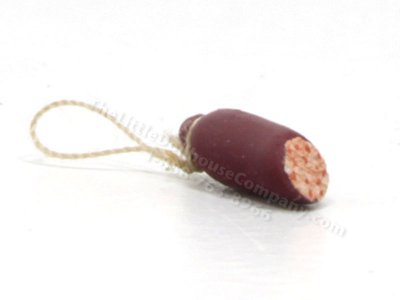 (image for) 1/2 Scale Miniature Cut Red Salami by Charlotte Willmott