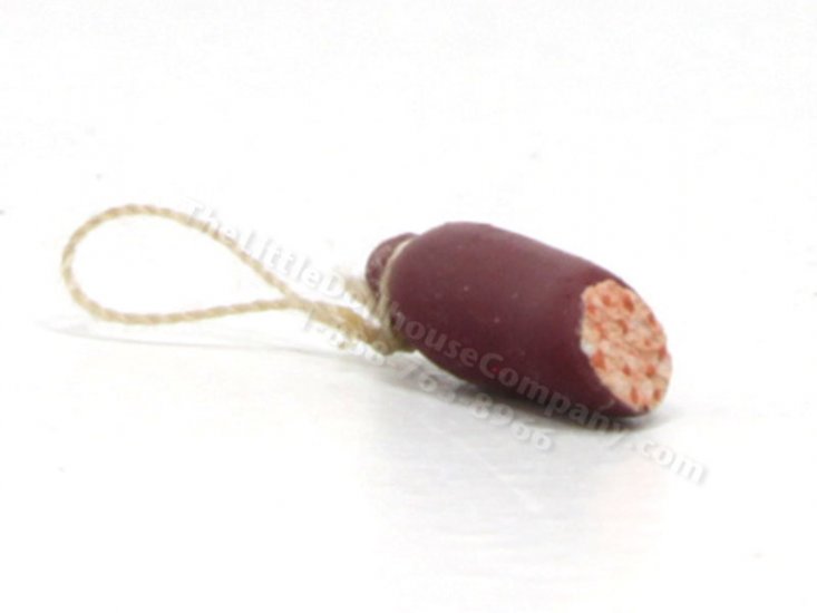 (image for) 1/2 Scale Miniature Cut Red Salami by Charlotte Willmott