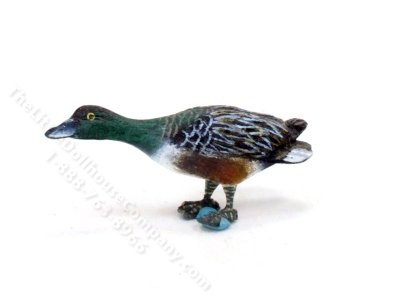 (image for) Miniature Male Northern Shoveler Duck for Dollhouses