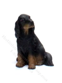 (image for) Miniature Gordon Setter for Dollhouses
