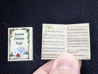 (image for) Miniature Favourite Christmas Songs Music Book for Dollhouses