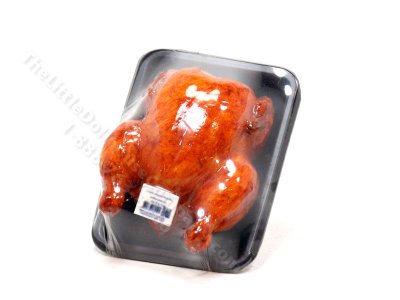(image for) Miniature Packaged Roast Chicken for Dollhouses