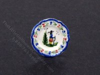 (image for) Miniature Porcelain Quimper Boy Plate by Janice Crawley