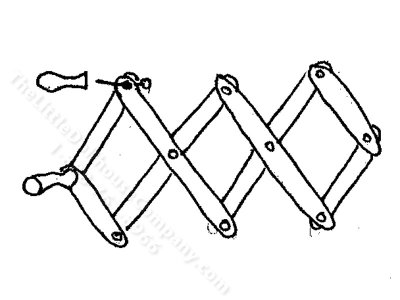 (image for) Miniature Accordian Rack Kit for Dollhouses