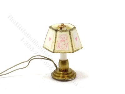 (image for) Miniature 1/2 Scale 12v Table Lamp for Dollhouses - Teddy