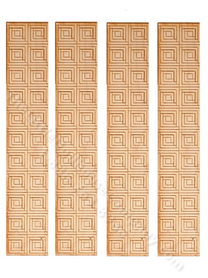 (image for) Miniature Blocks 2 Flooring For Dollhouses (4 pieces)