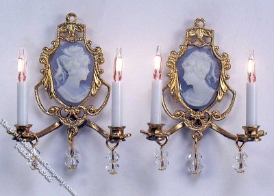 (image for) Miniature Pair of 12v Grantleigh Sconces