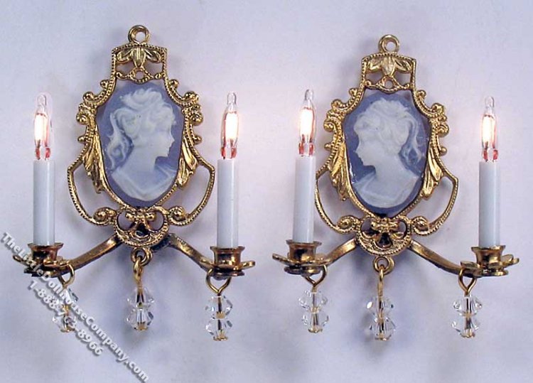 (image for) Miniature Pair of 12v Grantleigh Sconces