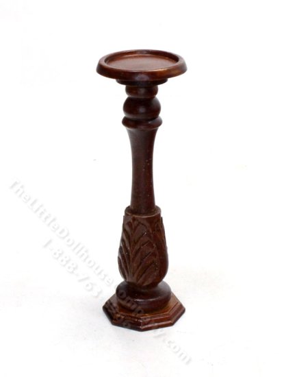 (image for) Miniature Walnut Plant Stand for Dollhouses