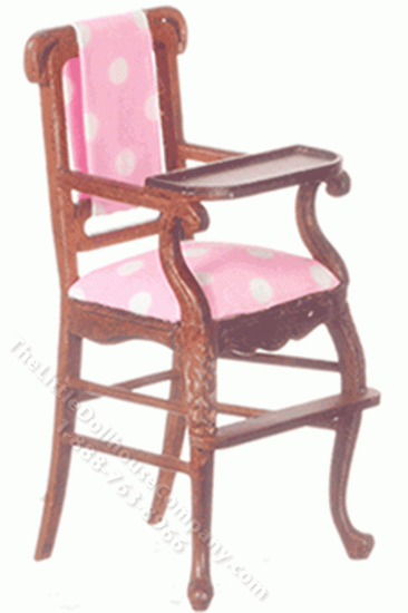 (image for) Miniature Walnut Windsor High Chair