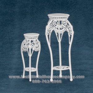 (image for) Miniature Pair of Wire Plant Stands