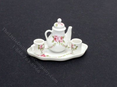 (image for) Miniature Tea Set by RJ for Dollhouses
