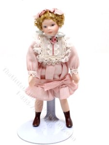 (image for) Miniature Little Girl in Pink Dress