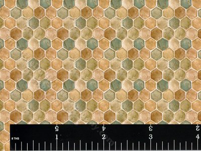 (image for) Hexagon Tile Miniature Wallpaper for Dollhouses
