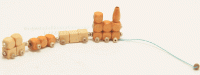(image for) Miniature Five-Car Train Toy Made Of Beads