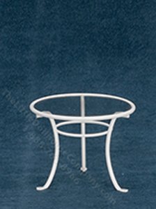 (image for) Miniature White and Glass Cafe or Patio Table for Dollhouses