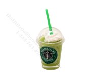 Miniature Starbucks Matcha Frappe for Dollhouses (image for) Miniature Starbucks Matcha Frappe for Dollhouses