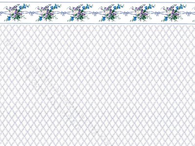 (image for) Dollhouse Scale Model Wallpaper - Purple Lattice
