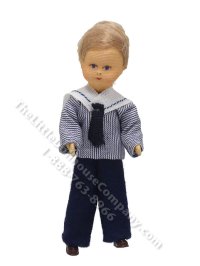 (image for) As-Is Vintage Pair of Boy and Girl Dolls in Sailor Suits by Erna Meyer