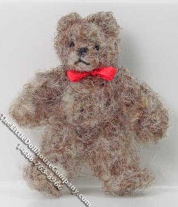 (image for) Miniature Small Mohair Medium Brown Teddy Bear by Erna Meyer